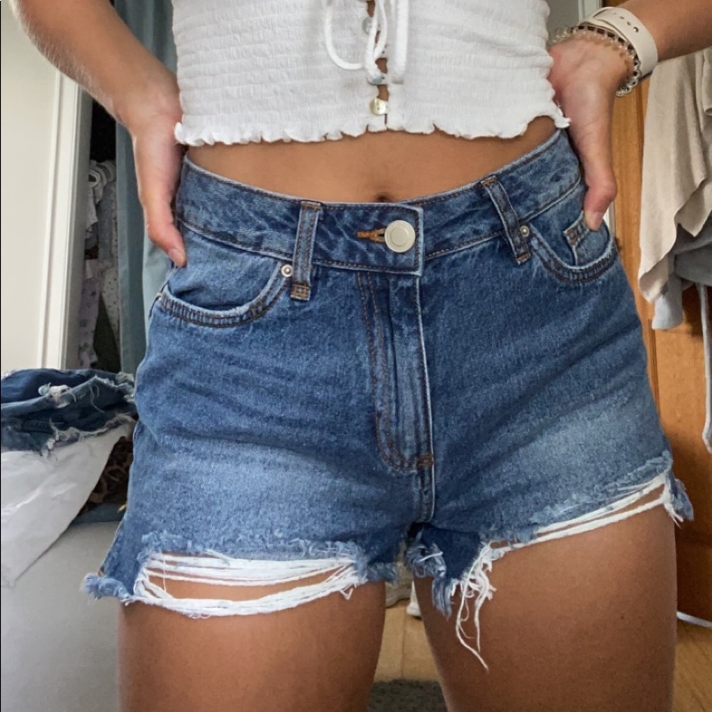 denim shorts